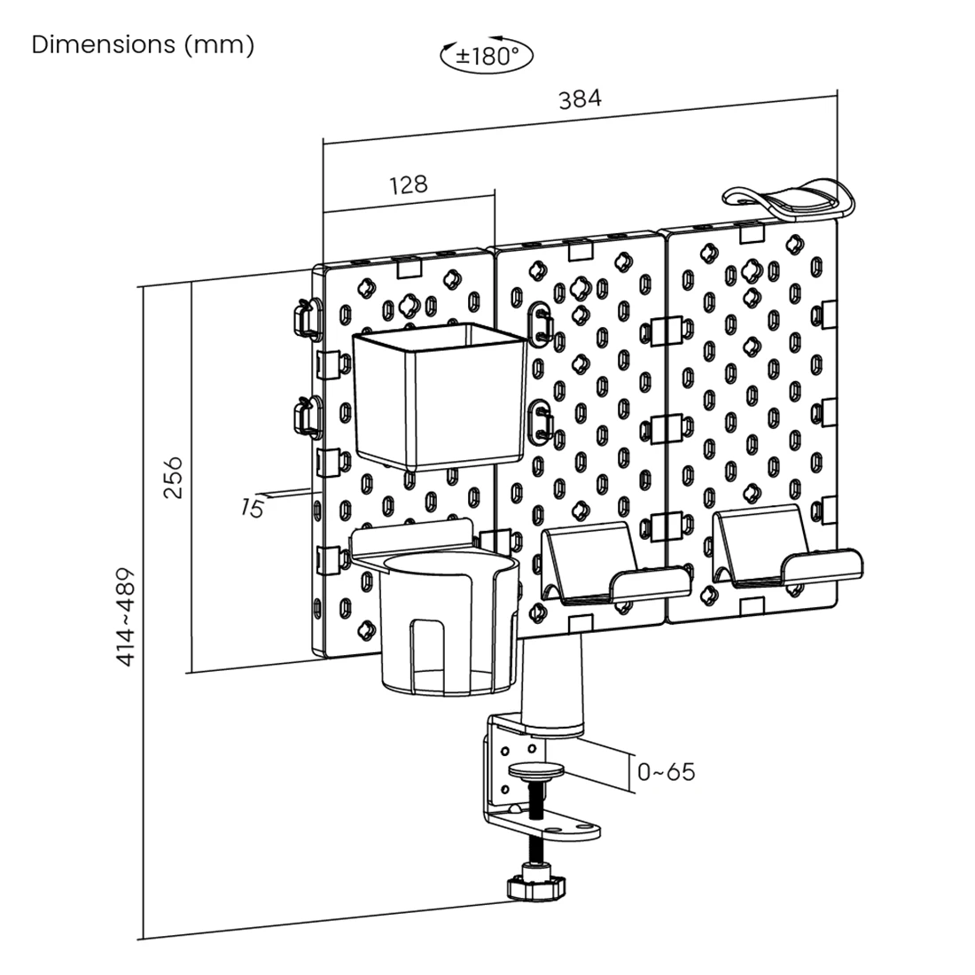 Spacetronik Pegboard priedai Holdee SPB-153B aprašymas - Prekės nuotrauka Spacetronik Pegboard priedai Holdee SPB-153B aprašymas - Prekės nuotrauka