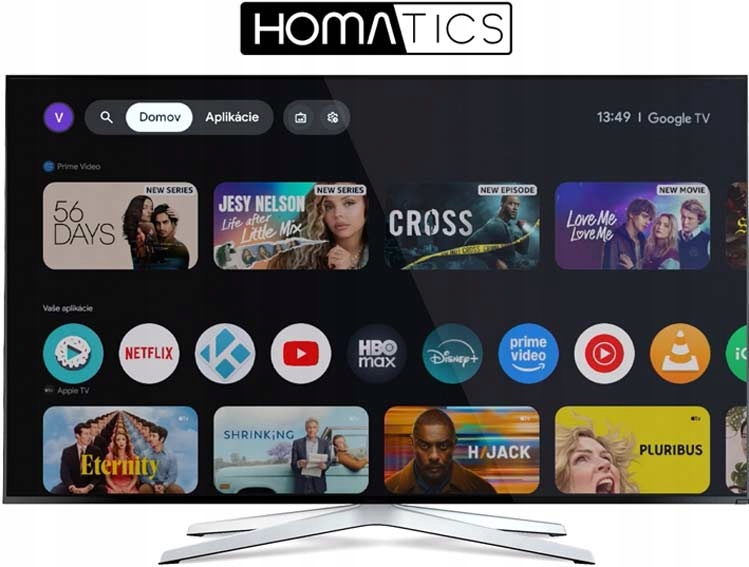 Homatics Box 4K V2 „Google TV“ multimedijos grotuvas, „Wi-Fi 6“, „Bluetooth“, 32 GB, DTS ir „Dolby Atmos“ aprašymas - Prekės nuotrauka