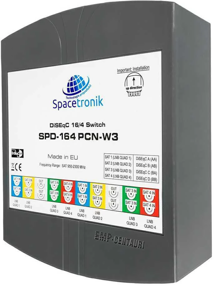 DiSEqC jungiklis 16/4 Spacetronik SPD-164PCN-W3