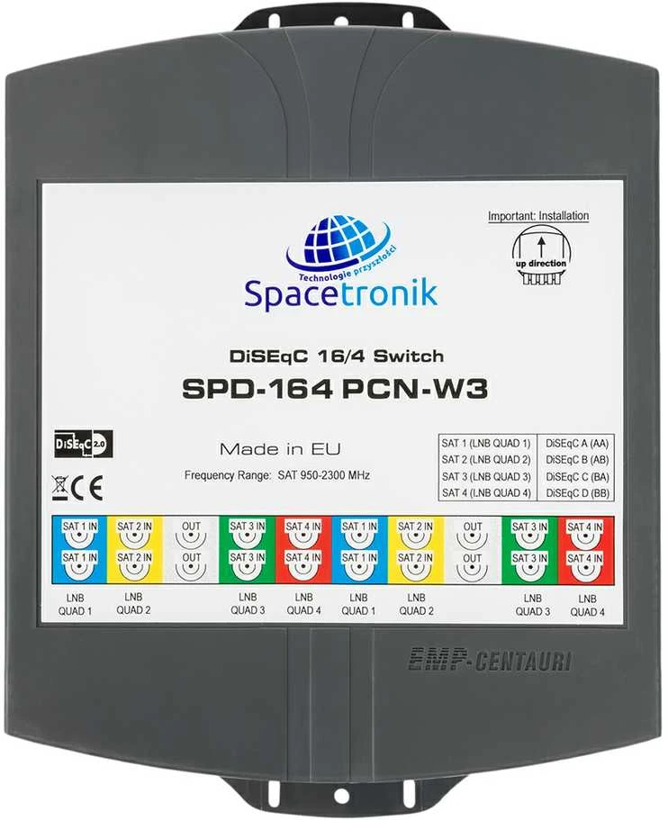 DiSEqC jungiklis 16/4 Spacetronik SPD-164PCN-W3
