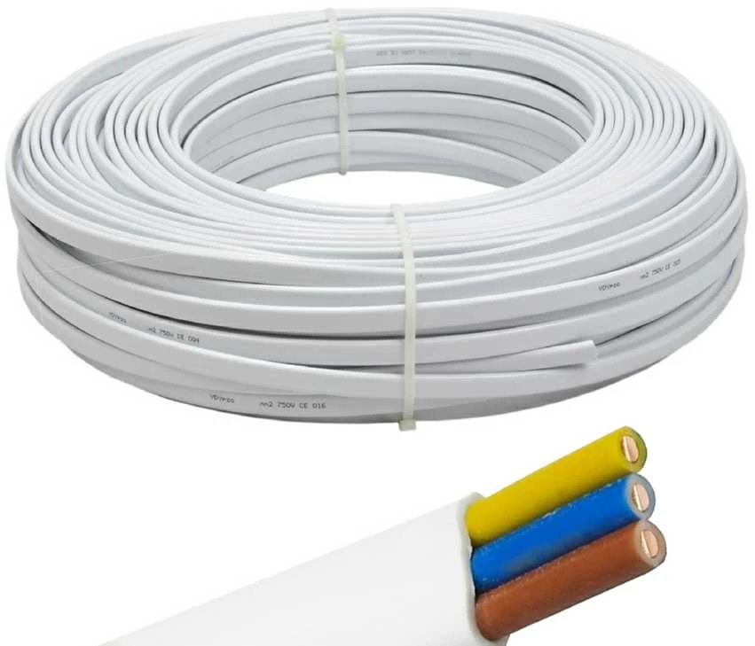 Dmtrade Plokščias elektros kabelis YDYpżo 3x2,5 450/750V