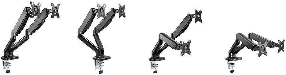 Spacetronik Dviejų monitorių laikiklis Spacetron SPAG120 9