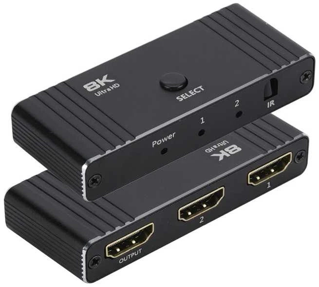 Dviejų krypčių jungiklis 2x1 8K HDMI 2.1 Spacetronik