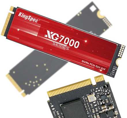 Kietasis diskas SSD KingSpec XG7000 1TB M.2-2280 (PCIe Gen4 x 4, NVME 1.4)