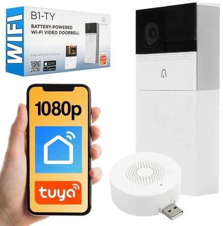 Dzwonek na baterie kamera Wifi Tuya Laxihub B1-TY