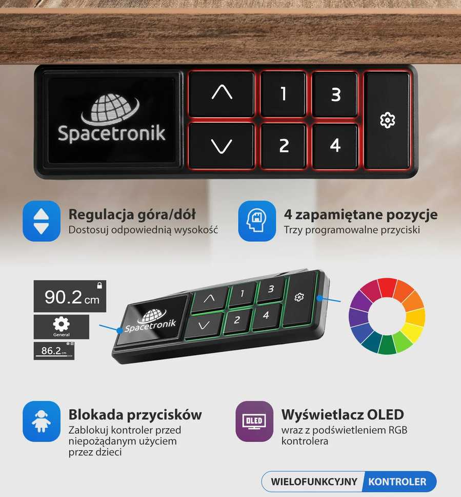 Elektrinio stalo rėmas Spacetronik S SPE231OW