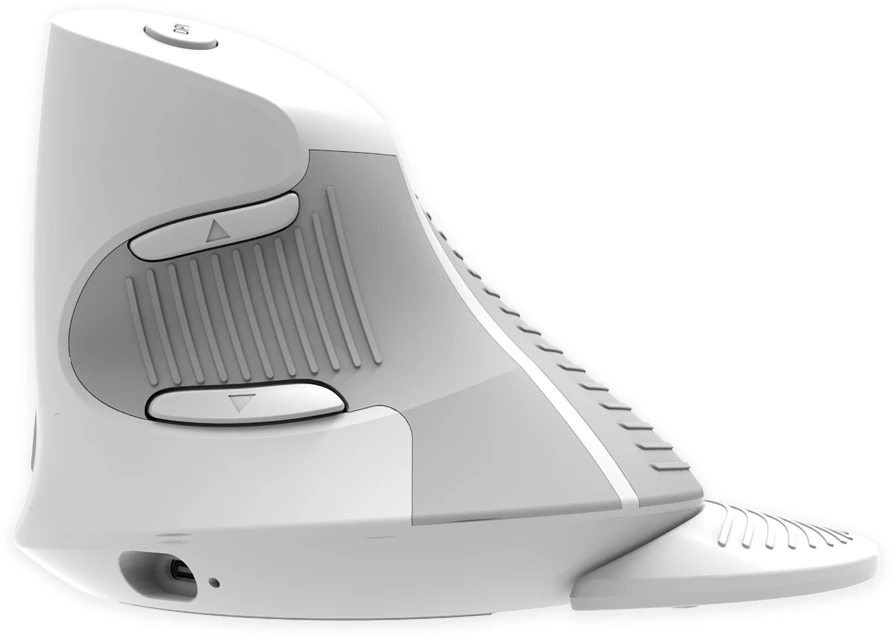 Ergonomiška pelė Delux M618G DB balta belaidė