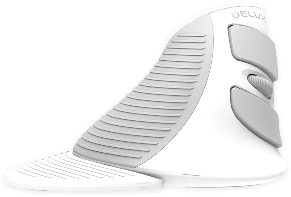 Ergonomiška pelė Delux M618G DB balta belaidė