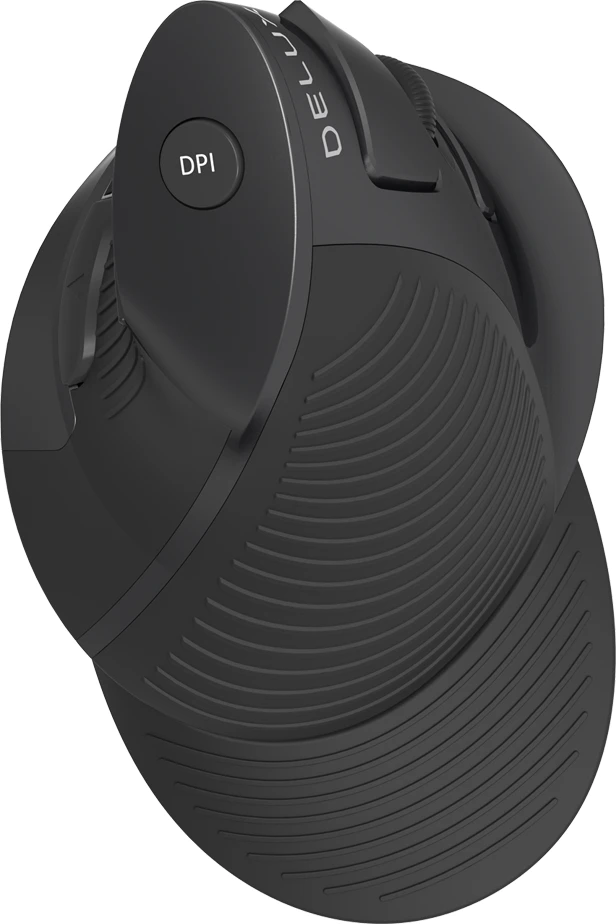Belaidė +2.4 G vertikali pelė Delux M618G DB