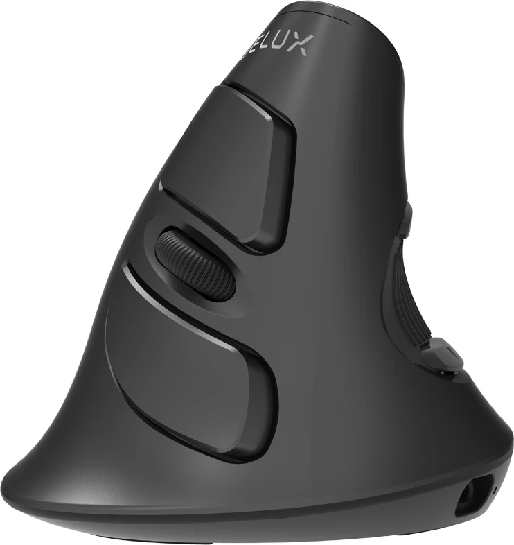 Belaidė +2.4 G vertikali pelė Delux M618G DB