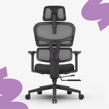 Ergonominė kėdė Spacetronik LUMBO 33 juoda