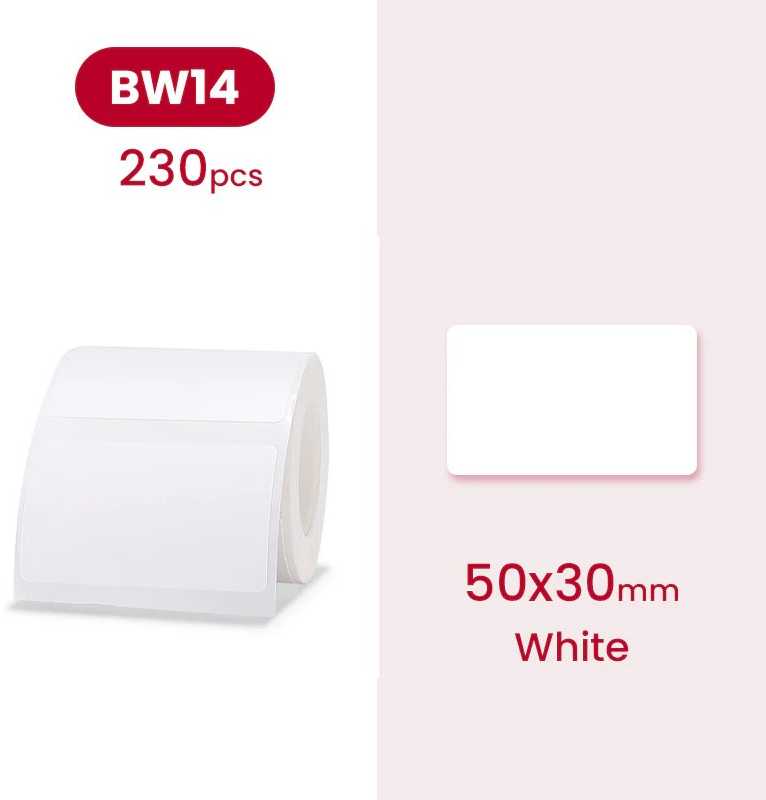 Niimbot R50*30-230 Baltas termo etiketės