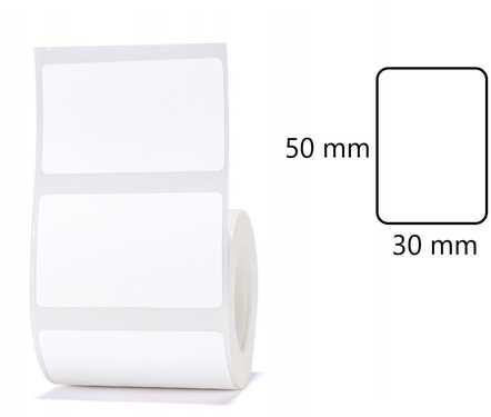 Niimbot R50*30-230 Baltas termo etiketės