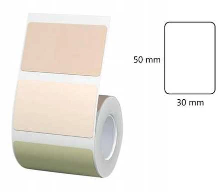 Terminės etiketės Niimbot lipdukai T 50x30mm 230vnt
