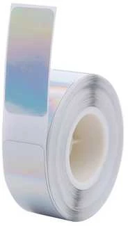Etiketės B18 serijos Niimbot 14x30 mm 210 vnt. sidabrinės