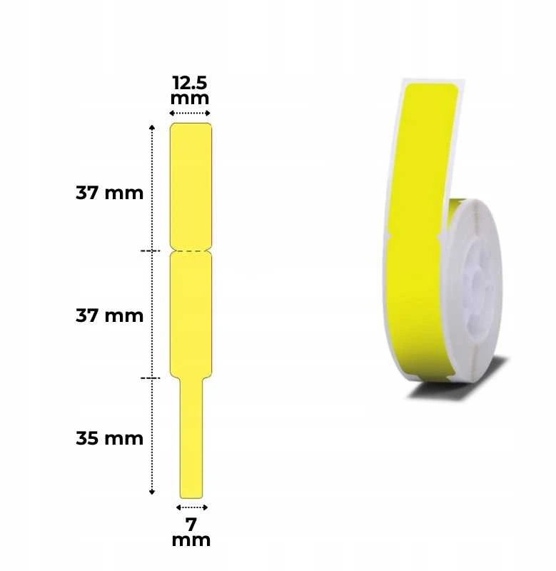 Niimbot RXL12.5*109-65 Gelton termo etiketės