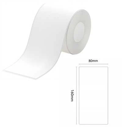 Etiketės K serijos Niimbot 80x160 mm 195 vnt. baltos