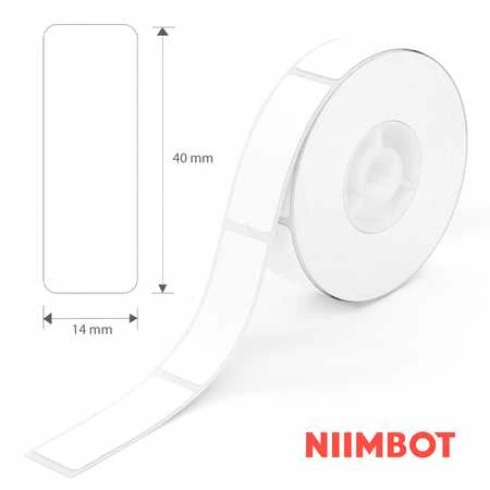 Niimbot etiketės RP 14x40mm 160vnt Baltos D11, D11-M, D110, D110-H