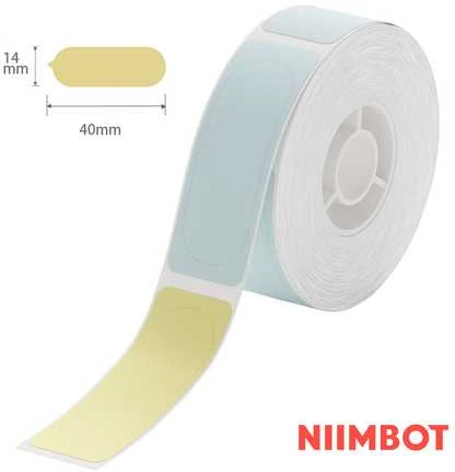 Niimbot serijos etiketės 14x40 mm 155 vnt. spalvotos
