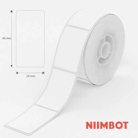 Etiketės serija Niimbot 25x40 mm 155 vnt. baltos