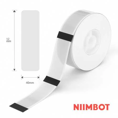 Etikečių serija Niimbot TT12*40-155 Skaidrios