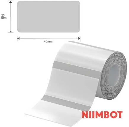 Etiketės serija B Niimbot 40x20 mm 320 vnt. permatomos
