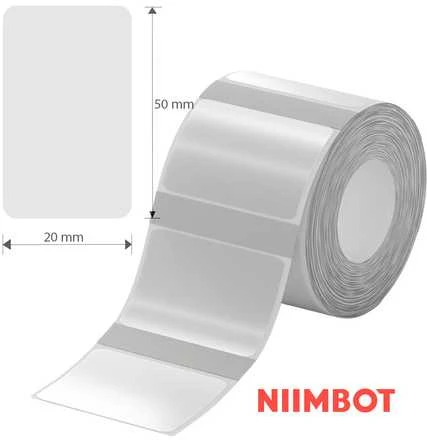 Etiketės serija Niimbot TT50*20-320 skaidrios