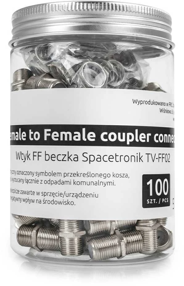 FF statinės kištukas Spacetronik TV-FF02 Dėžutė 100 vnt
