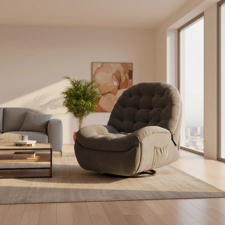 Tamsiai pilkas fotelis Spacetronik Flax M2