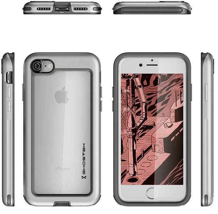 Ghostek Dėklas Atomic Slim Apple iPhone 7 8 sidabrinė