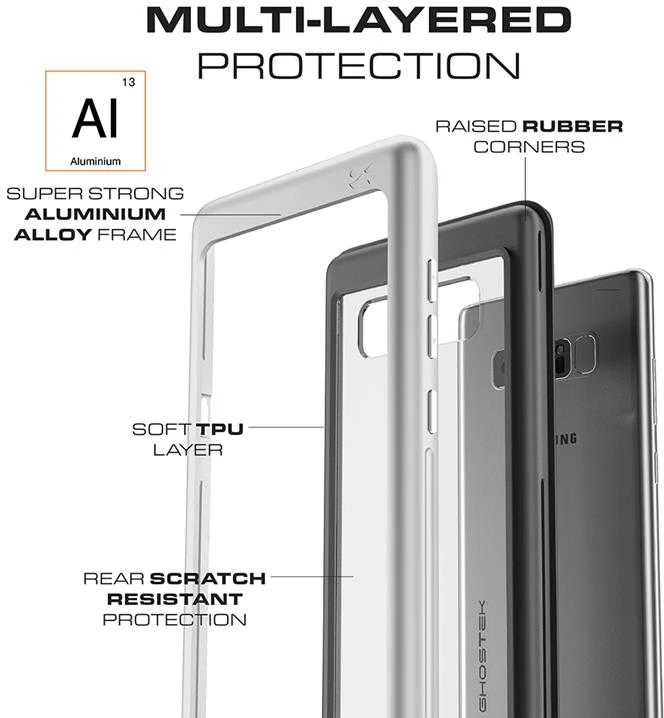Ghostek Atomic Slim Samsung Galaxy Note8 dėklas raudonas