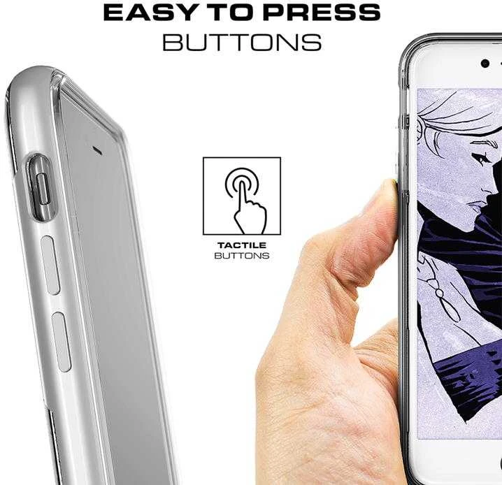 Ghostek „Cloak 3“ dėklas Apple iPhone 7 Plus 8 Plus, sidabrinis