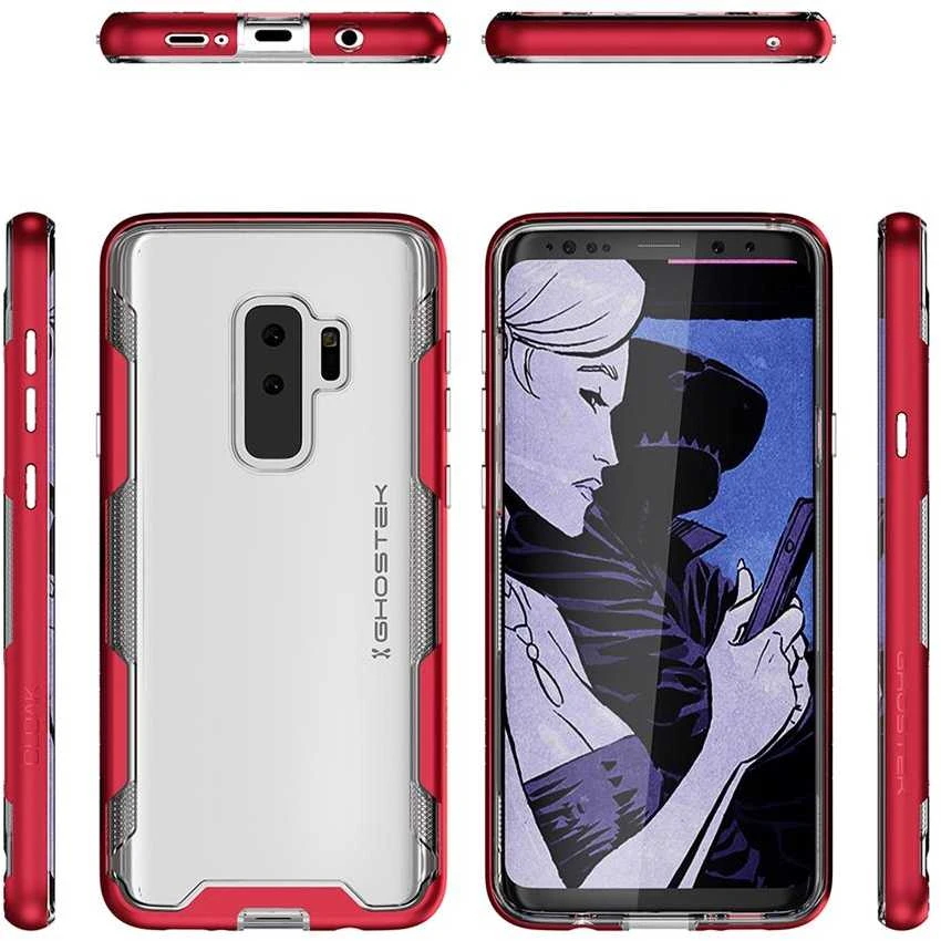 Ghostek „Cloat 3“ dėklas „Samsung Galaxy S9 Plus“, raudonas