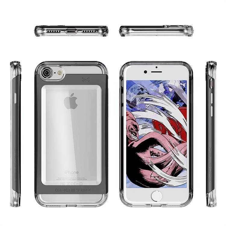 Ghostek Apple iPhone 7 8 dėklas, juodas, apsiaustas