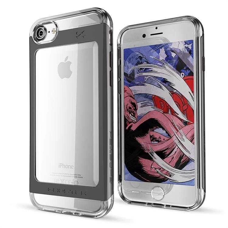 Ghostek Apple iPhone 7 8 dėklas, juodas, apsiaustas