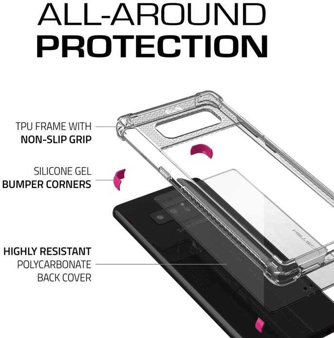 Ghostek Dangtis 2 Samsung Galaxy Note8 dėklas baltas