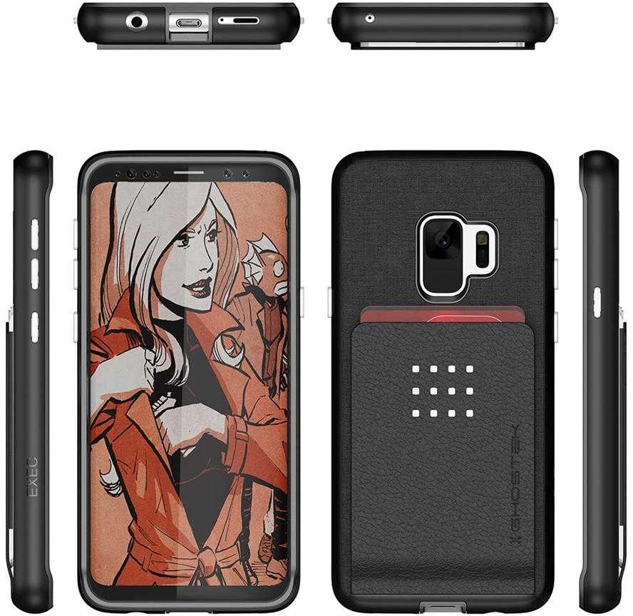Ghostek „Exec 2“ „Samsung Galaxy S9“ dėklas, juodas