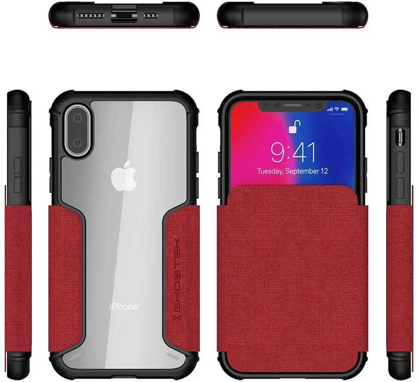 Ghostek Exec 3 Apple iPhone Xs dėklas raudonas