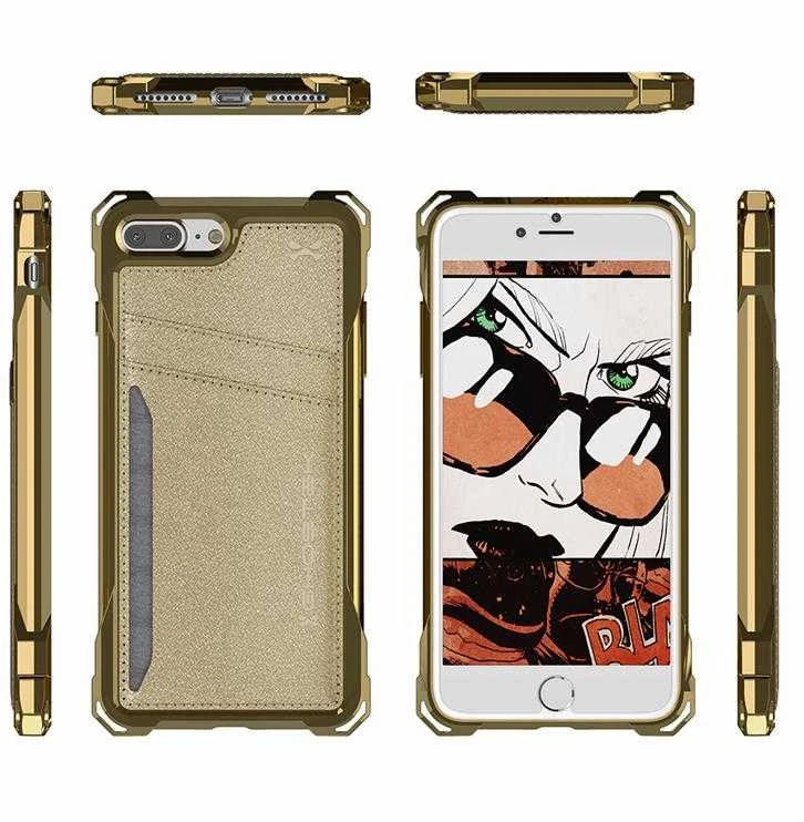 Ghostek „Exec“ Apple iPhone 7 Plus 8 Plus dėklas, auksinis