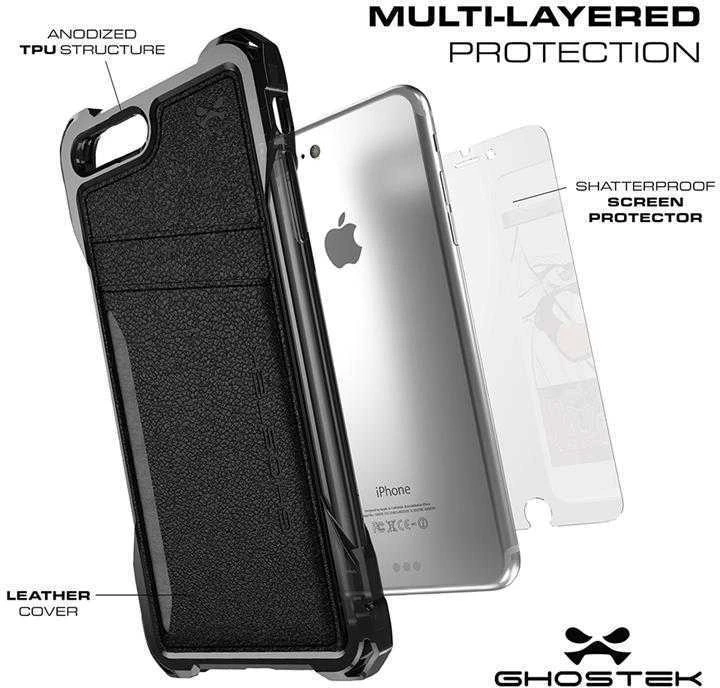 Ghostek „Exec“ Apple iPhone 7 Plus 8 Plus dėklas, auksinis