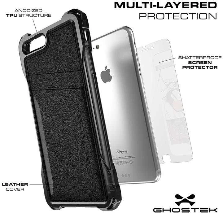 Ghostek „Exec“ Apple iPhone 7 Plus 8 Plus dėklas, auksinis