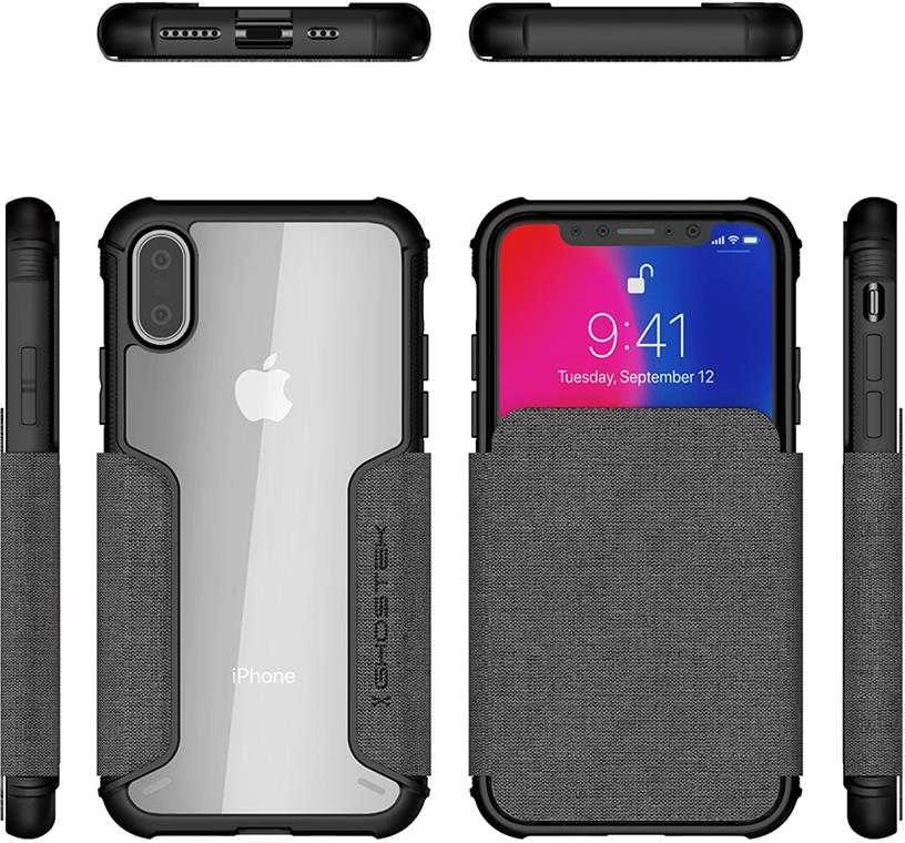 Ghostek Exec 3 Apple iPhone Xs dėklas, pilkas