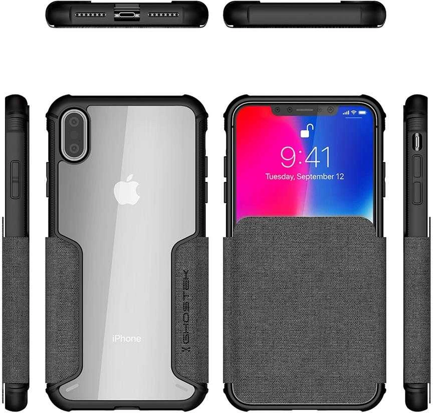 Ghostek Exec 3 Apple iPhone Xs Max dėklas, pilkas