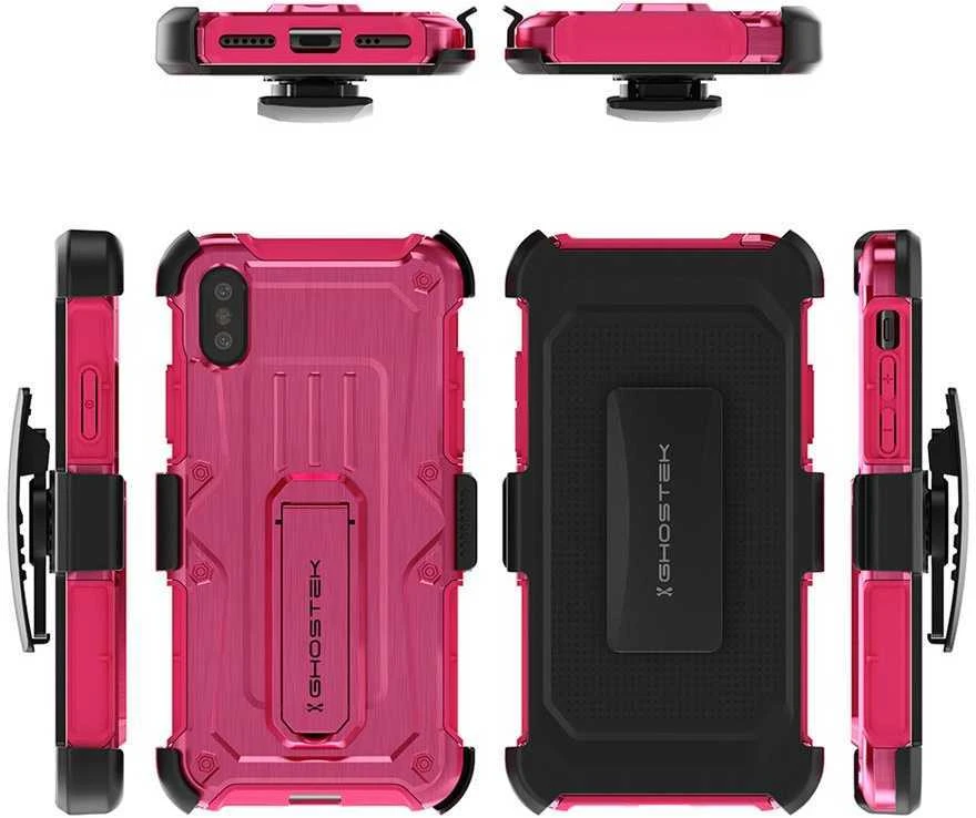 Ghostek Iron Armor Apple iPhone Xs dėklas, rožinis