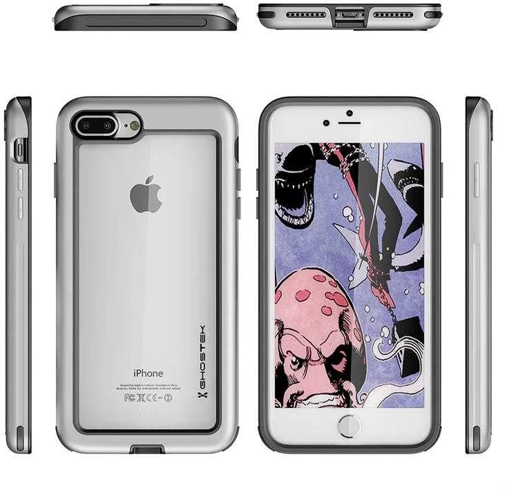 Ghostek Sidabrinis dėklas Atomic Slim Apple iPhone 7 Plus 8 Plus