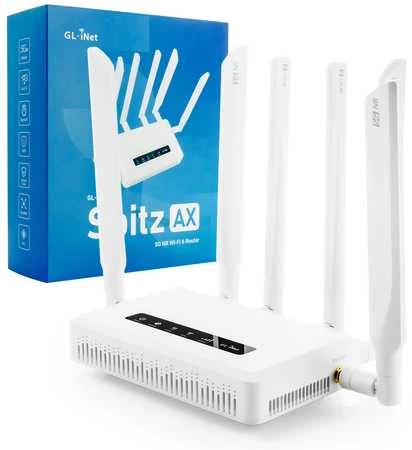 Allnet Gl Inet Maršrutizatorius 5G Wi-Fi 6 AX3000 GL-X3000 Spitz