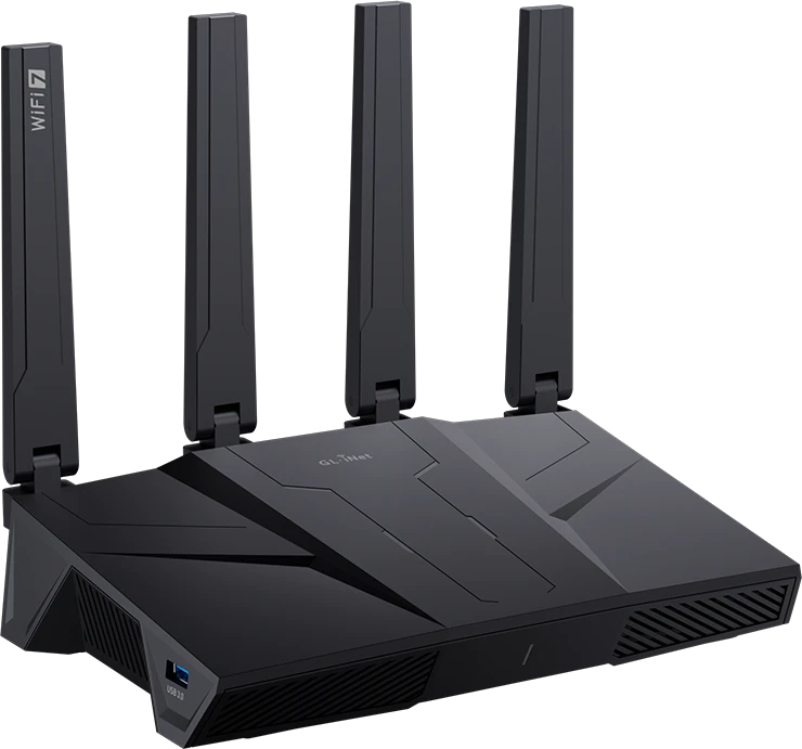Gl Inet Maršrutizatorius GL.iNet Flint 3 GL-BE9300 | Wi-Fi 7 2.4/5/6 GHz VPN