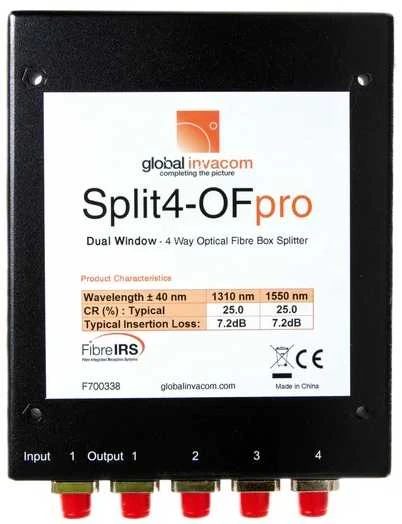 Global Invacom „Invacom 1x4 Split4-OF“ optinis skirstytuvas