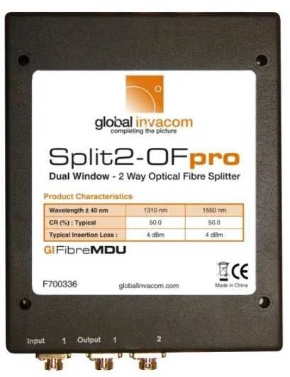 Global Invacom „Invacom 1x2 Split2-OF“ optinis skirstytuvas