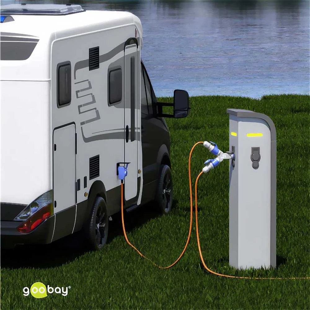 Goobay CEE į 2 CEE 16A Y tipo skirstytuvo adapteris